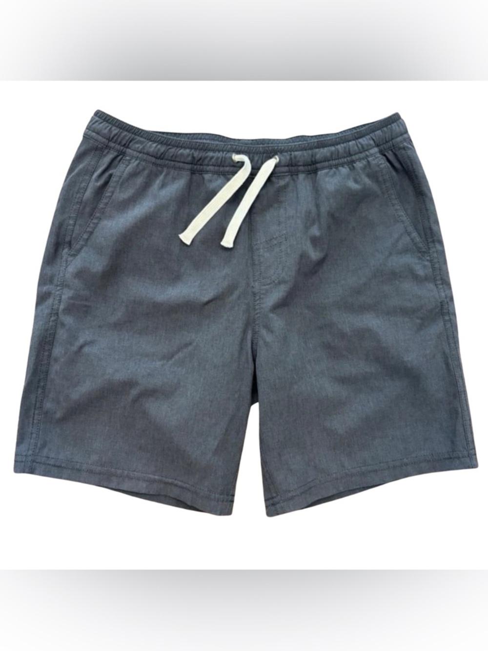 Fair Harbor Boys The One Short Lined Swim Hybrid Trunks Charcoal Gray Sz L 9/10